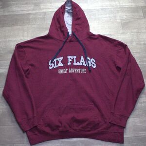 Six Flags Great Adventure Hoodie XL Mens Sweatshirt Theme Park